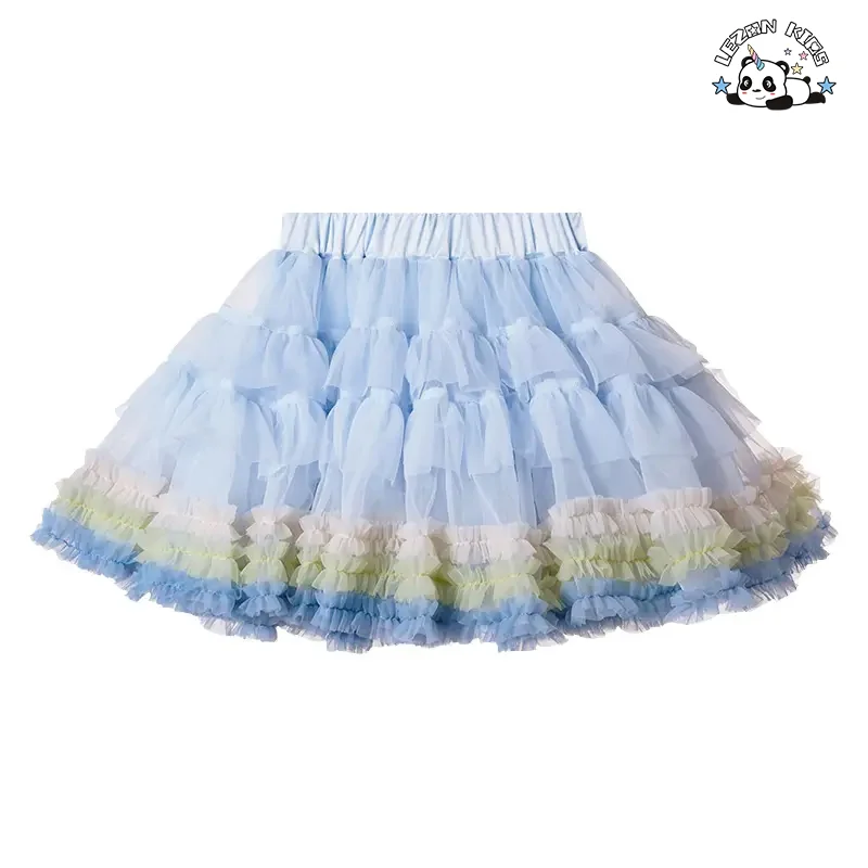 LEZONKIDS - Saia Tutu para Meninas Verão Roupas Infantís Saia Plissada